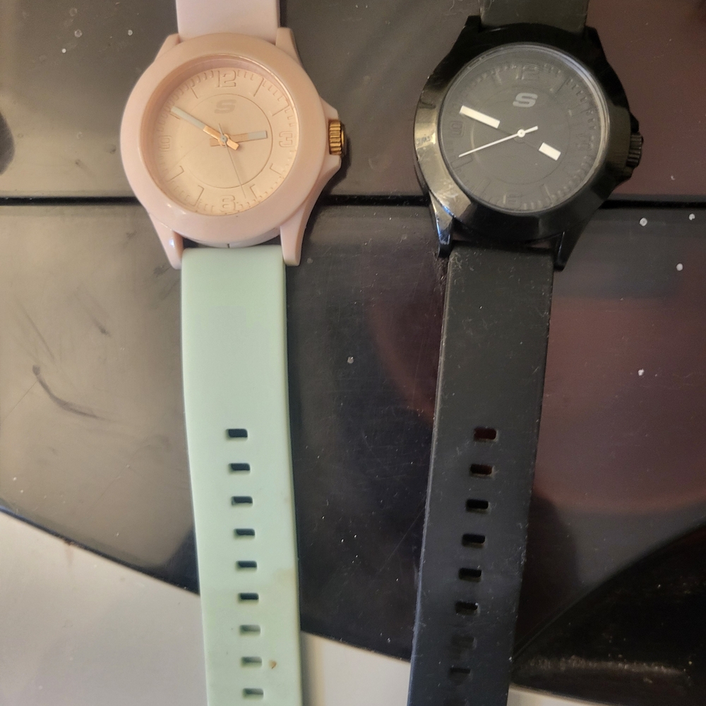 Skechers Pastel Pink and Classic Black Smartwatches